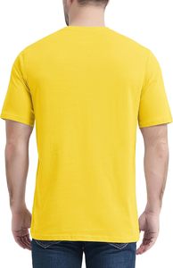 T-shirts noirs personnalisés pour hommes à manches courtes, col rond, en coton peigné, avec broderie de logo sur le devant, anti-boulochage, coupe ample, style formel - Product Image 3