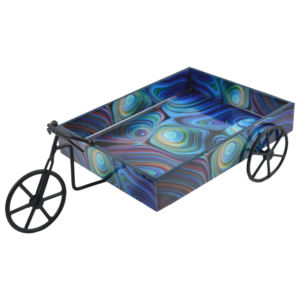 Plateau de service et décoratif design pour restaurants et hôtels, finition émaillée et imprimée, plateau en MDF - Product Image 3