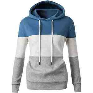 Sudadera con Capucha para Mujer, Cómoda, de Tela Suave, Estilo Casual, Cálida para Invierno, Sudadera Moderna y a la Moda, 100% Algodón en la Parte Delantera - Product Image 1