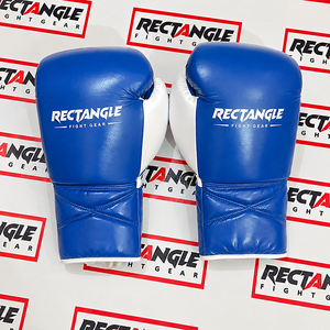 Gants de combat rectangulaires en cuir durable, pour entraînement de boxe, avec support de poignet à lacets, équipement professionnel pour boxeurs - Product Image 1
