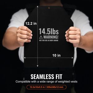 Discos de Acero Premium de 14.5 LB con Peso, Diseño Ergonómico Contorneado para WODs, Discos de Peso Premium para Aumentar la Carga en el Entrenamiento - Product Image 3