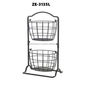 Classic Handmade Stainless Steel <b>Basket</b> with Stands Outdoor Use Scandinavian Modern Dishwasher Safe Stocked Foldable - Product Image 5