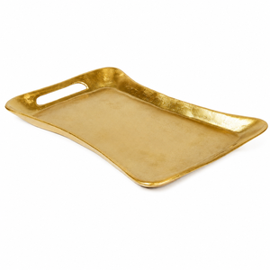 Luxury Vintage <b>Silver</b> Metal Serving Tray with Ring Handles Decorative Aluminum Platter for Hotel Restaurant & Wedding Party - Product Image 6