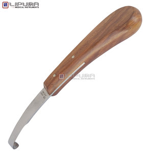 Cuchillo para Pezuñas LIPUMA EDGELINE, Hoja Doble, Acero Inoxidable, Mango de Madera, Profesional, para Herradores, Cuidado Equino, Veterinarios - Product Image 5