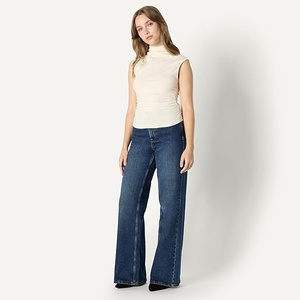 Haut gainant sans couture pour femme, col roulé, contrôle léger, mélange coton élasthanne, usage quotidien - Product Image 1
