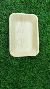 Bandeja rectangular ecológica de 26x11 pulgadas, bandeja desechable de hoja de palma compostable sin químicos para acampar - Product Image 3