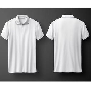 Polo Blanco para Hombre, Manga Corta, Estampado de Árbol de Navidad, Logotipo en la Espalda, Informal, de Punto, Algodón Transpirable, Corte Regular - Product Image 1
