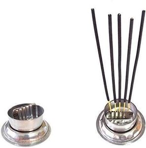 Elegante Porta Incienso de Metal, Hecho a Mano, con Recolector de Ceniza, a Precio de Exportación - Product Image 1