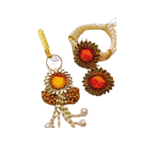 Indian Handmade Silk Thread Bangles Bracelet for Women <b>Wedding</b> <b>Favour</b> with Hanging Pearls Fashionable Bangles - Product Image 5