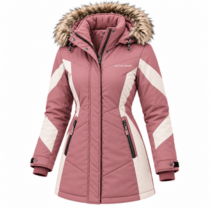 <b>Women's</b> Winter <b>Parka</b> Jacket <b>Waterproof</b> Hooded Cozy <b>Womens</b> Cold Weather <b>Coat</b> for Daily Wear Jacket Wholesale - Product Image 4