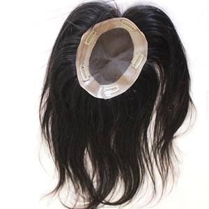 Un échantillon de toupet en cheveux humains indiens offre une base ajustée avec précision, une densité équilibrée, une couverture discrète et un confort de port quotidien fiable. - Product Image 1