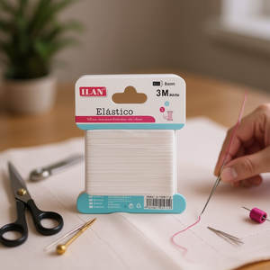 Iln <b>Elastic</b> Band 6Mm 3M White For Sewing And Crafting - Product Image 2