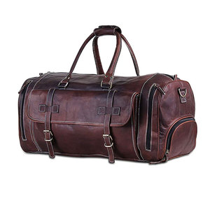 2026 Hot Sale High Premium Quality Genuine <b>Leather</b> Duffle <b>Bag</b> for <b>Men</b> Luxury Sport-Style <b>Travel</b> Duffel <b>Bag</b> for Gym Use - Product Image 1