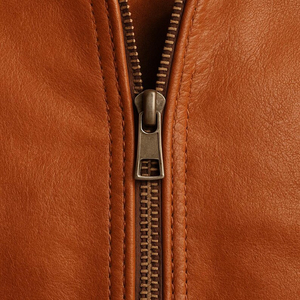 Genuine Sheep Skin Leather Moto <b>Biker</b> <b>Jacket</b> Custom Vintage Stand Collar Front Logo High Quality Winter <b>Jacket</b> - Product Image 2