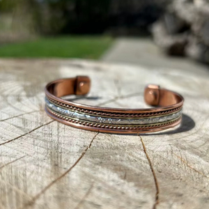 Pulsera Magnética Artesanal de Cobre Unisex Ajustable, Joyería Terapéutica o para Regalo, Artesanía en Metal - Product Image 1