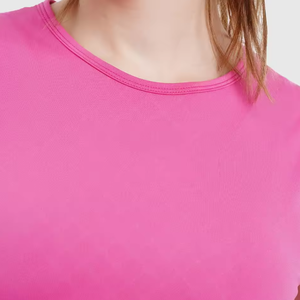 Camiseta sin mangas rosa para mujer, ropa de gimnasio, logotipo personalizado, chaleco deportivo transpirable y elástico, diseño en la espalda, OEM, venta al por mayor - Product Image 4