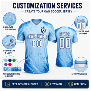 Custom Sublimated 100% Polyester Soccer Jersey Lightweight Breathable Quick Dry Football Team Shirt Personalized Name Number - Product Image 3
