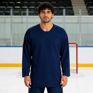 Maillot d'entraînement de hockey sur glace personnalisé pour hommes, 100 % polyester, respirant, écologique, séchage rapide, imprimé par sublimation - Product Image 1