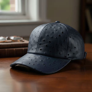 Gorra de Vaquero Vintage Azul Oxford, Sombrero Occidental de Primera Calidad para Viajes, Pesca y Aventuras al Aire Libre, Marca Privada, Venta al Por Mayor - Product Image 5