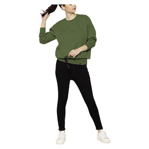 Sudadera de Mujer de Alta Calidad, Cómoda, de Secado Rápido, Cuello Redondo, Holgada, Precio al por Mayor, Sudadera de Mujer con Costuras de Primera Calidad - Product Image 4