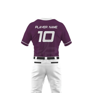 Vêtements de sport 100 % polyester, uniforme de baseball haut de gamme, uniforme de baseball personnalisé imprimé pour hommes - Product Image 3