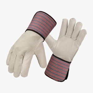 ถุงมือทำงานหนังวัวสำหรับผู้ชายถุงมือนิรภัยสำหรับอุตสาหกรรม - Product Image 1