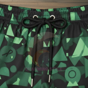 Shorts de basketball en polyester à taille élastique pour hommes, personnalisables avec logo, pour le sport et la course à pied - Product Image 2