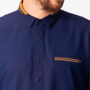 <b>Mens</b> Traditional Muslim Robe Soft Cotton Long Sleeve Breathable Casual Wear <b>Mens</b> Comfortable Full Length Islamic Juba - Product Image 4