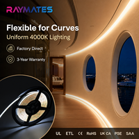 Bande LED COB Flexible en Gros 12V 24V Blanc Chaud pour Rétroéclairage de Miroir et Projets d'Éclairage DIY pour la Maison, Certifiée UL, pour Bureau et Applications Linéaires