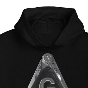Sweat-shirt à capuche imprimé respirant en polaire polyester pour homme, motif maçonnique - Product Image 6