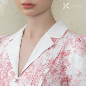 Vestido Midi Floral para Mujer de Oficina, Estilo Francés Elegante, Precio Directo de Fábrica, Fabricante OEM ODM, Proveedor Mayorista - Product Image 5