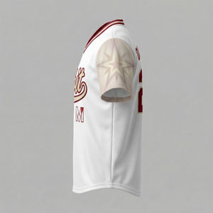 Camiseta de Béisbol Sublimada con Diseño Personalizado, Cierre de Botones, Tejido de Malla Transpirable, Impresión de Alta Densidad, Ropa Deportiva para Equipos - Product Image 4