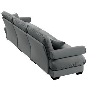 Modern 3-Seat Extra Large Velvet <b>Sofa</b> Oversize Cloud-Like Comfort with Waist Pillows & <b>Support</b> for Living Room - Product Image 6