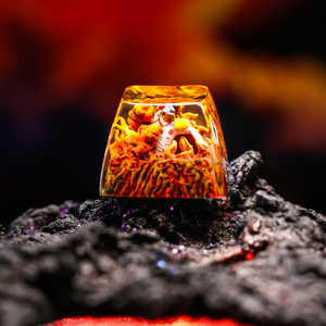 Keycaps Artisanat Forêt Mystique, Keycaps Artisanat Personnalisé, Keycaps Anime Mignons, Keycaps Verts, Ensemble de Keycaps, Keycaps en Bois - Product Image 3