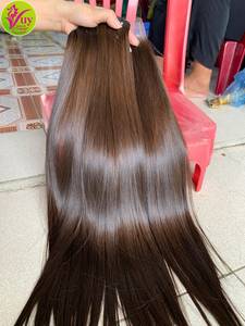 Extensions de cheveux humains bruns naturels très demandées, alignées sur les cuticules, 100 % cheveux vietnamiens bruts - Product Image 3