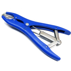 Instrumentos veterinarios Elastrator Castración Alicates Herramienta de castración de plástico Elastrator Castrante Aplicador Anillo azul de plástico - Product Image 6