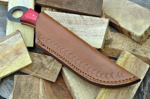 Couteau utilitaire forgé sur mesure, couteau en acier à haute teneur en carbone fait à la main, manche en bois rouge, fabricant OEM ODM en gros - Product Image 2