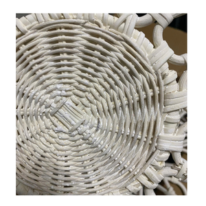 Set de table rond en bambou tissé à la main du Vietnam, 450 mm, style bohème, pour la décoration de la maison - Product Image 3