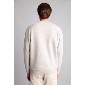 <b>Mens</b> Solid Color Crew Neck Pullover <b>Sweatshirt</b> Regular Fit Long Sleeve Hoodie for Winter Casual Wear - Product Image 5