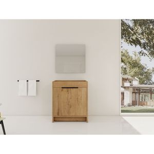 Mobile bagno freestanding da 30 pollici con 2 ante soft-close, solo piano lavabo BVB02430IMO, imballaggio KD, senza lavabo - Product Image 2