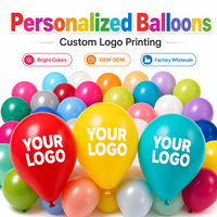 Kit d'arche de guirlande de ballons en latex personnalisés avec logo imprimé, pour fêtes d'anniversaire, mariages, baby showers, Noël, Pâques, Halloween