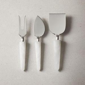 Hammered Stainless Steel Cheese <b>Knife</b> Sets With Marble Handles Eco Friendly Food <b>Safe</b> Cheese Cafe <b>Knife</b> & Serving Set For Partie - Product Image 4