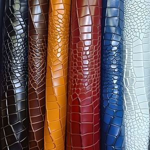 Cuir véritable de style exotique, matériau imprimé uni de haute qualité pour sacs à main, chaussures, ceintures, portefeuilles, décoration et fournitures de bricolage - Product Image 1