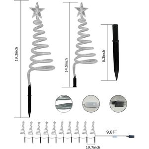 Set di 10 Luci Natalizie RGBW per Esterni con Modalità Fai-da-Te, Controllo APP, Luci a Spirale per Albero di Natale e Scenari Natalizi - Product Image 5
