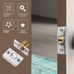 KTV-Specific Pure Copper <b>Door</b> <b>Beads</b> Stainless Steel Stopper Top Lock Concealed Spring <b>Beads</b> for <b>Doors</b> - Product Image 2