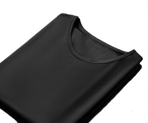 Bangladesh CN Factory Price Custom Logo Embroidery OEM Ice Silk Mesh Quick Dry Mens Loose Fit Plus Size Breathable T Shirts - Product Image 2