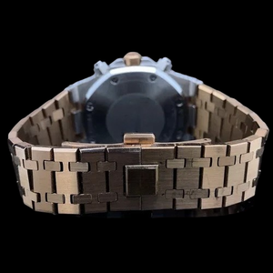 Premium 14K <b>Iced</b> <b>out</b> Presidential Round Moissanite <b>Watch</b> High Quality Chronograph Black Dial Quartz Movement Two Tone <b>Watch</b> - Product Image 3