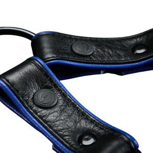 Arnés de Pierna de Cuero para Hombre, Azul, Correa Ajustable, Cuero Premium, Ropa de Club - Product Image 6
