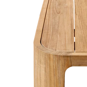 Table basse d'extérieur en teck massif de luxe The Plaza, collection de meubles contemporains pour villas, hôtels et patios - Product Image 5
