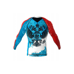 <b>Men's</b> Long Sleeve Sublimation Printed Rash Guard Quick Dry Slim Fit <b>Animal</b> Pattern T-Shirt O-Neck Sporty Style - Product Image 5